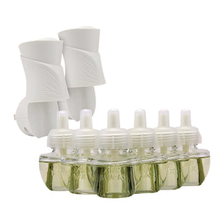 Air Wick® Plug-in Scented Oil Starter Kit, Fresh Linen, 0.67 oz, 8/Pack (RAC01914CT)
