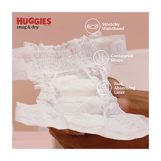 Huggies® Snug and Dry Diapers, Size 2, 12 lbs to 18 lbs, 100/Carton (KCM54646)