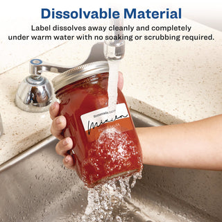 Avery® White Dissolvable Labels w/ Sure Feed, 1 1/4 x 2 3/8, White, 90/PK (AVE4224)
