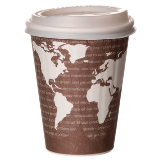 Eco-Products® World Art Renewable and Compostable Insulated Hot Cups, PLA, 8 oz, 40/Pack, 20 Packs/Carton (ECOEPBNHC8WD)