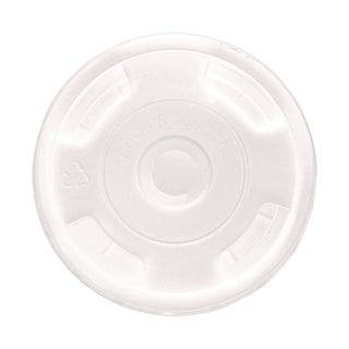 Eco-Products® BlueStripe Recycled Content Cold Cup Flat Lids, F/9-24oz Cups, 100/PK, 10 PK/CT (ECOEPCRFL)