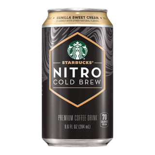 Starbucks® Nitro Cold Brew Coffee, Vanilla Sweet Cream, 9.6 oz Can, 12/Carton (SBKPEP19290)