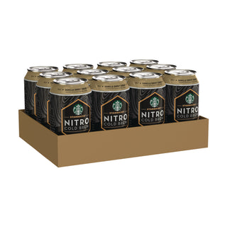 Starbucks® Nitro Cold Brew Coffee, Vanilla Sweet Cream, 9.6 oz Can, 12/Carton (SBKPEP19290)