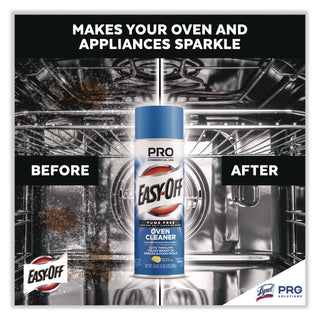 Professional EASY-OFF® Fume Free Max Oven Cleaner, Foam, Lemon, 24 oz Aerosol Spray (RAC85260EA) (RAC85260EA)