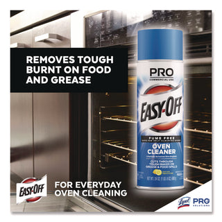 Professional EASY-OFF® Fume Free Max Oven Cleaner, Foam, Lemon, 24 oz Aerosol Spray (RAC85260EA) (RAC85260EA)
