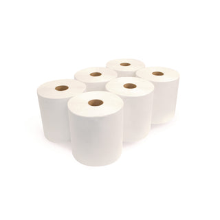 Boardwalk® Boardwalk Green Universal Roll Towels, 1-Ply, 8" x 800 ft, Natural White, 6 Rolls/Carton (BWK17GREEN)
