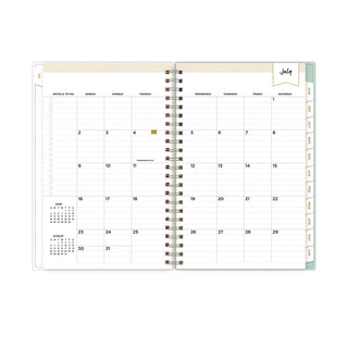Blue Sky® Day Designer "Secret Garden Mint" Academic Year Weekly/Monthly Notes Planner, 8 x 5, 12-Month (July to June): 2024-2025 (BLS137900)