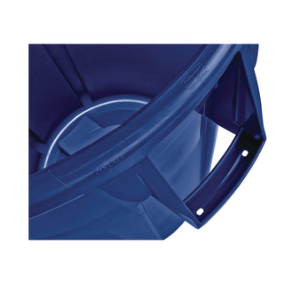 Rubbermaid® Commercial Vented Round Brute Container, 32 gal, Plastic, Blue (2632BL)