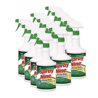 Spray Nine® Spray Nine Heavy Duty Cleaner/Degreaser/Disinfectant, Citrus Scent, 32 oz, Trigger Spray Bottle, 12/Carton (253-26832)