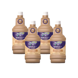 Swiffer® Wet Jet Wood Floor Cleaner System Refill, 1.25 Liter Bottle, 4/Case (PGC77133)