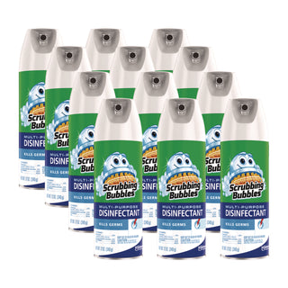 Scrubbing Bubbles® Multi-Purpose Disinfectant Spray, 12 oz Aerosol Spray, 12/Carton (SJN613104)