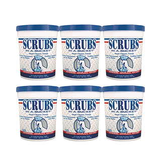 SCRUBS® Premoistened Hand Cleaner Towels, 10 1/2 x 12 1/4, 72 Per Bucket, 6/Ctn (ITW42272CT)