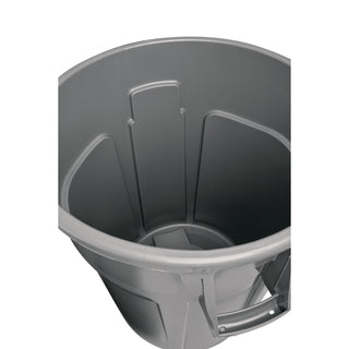 Rubbermaid® Commercial Vented Round Brute Container, 10 gal, Plastic, Gray (RCP2610GRA) (2610GY)