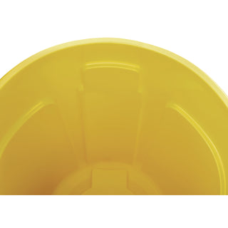 Rubbermaid® Commercial Vented Round Brute Container, 44 gal, Plastic, Yellow (RCP2643-60YEL)