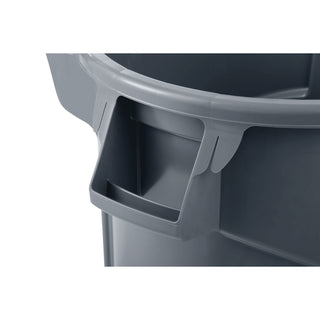 Rubbermaid® Commercial Vented Wheeled BRUTE Container, 44 gal, Plastic, Gray (RCP2131929)