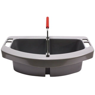 Rubbermaid® Commercial Maid Caddy, Two Compartments, 16 x 9 x 5, Gray (2649GY)
