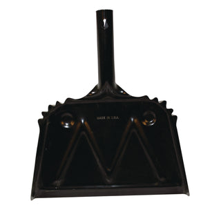 Impact® Heavy-Duty Metal Dust Pan, 12w x 14d, 20-Gauge Steel, Black (4212IP)
