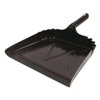 Impact® Heavy-Duty Commercial Dust Pan, 16w x 15 1/2d, 20-Gauge Steel, Black (4216IP)