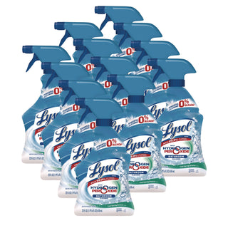 LYSOL® Brand Bathroom Cleaner with Hydrogen Peroxide, Cool Spring Breeze, 22 oz Spray Bottle, 12/Carton (REC85668)