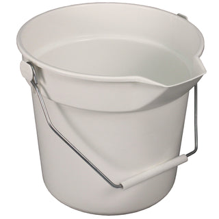 Impact® Deluxe Heavy-Duty Bucket, Gray, Polypropylene, 10qt, 10 5/8dia x 10 1/4h (IMP5510)