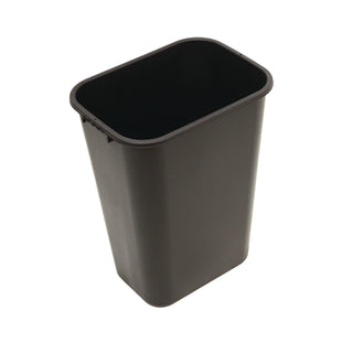 Impact® Soft-Sided Wastebasket, Rectangular, Polyethylene, 41 qt, Black (IMP77035)