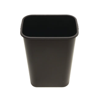Impact® Soft-Sided Wastebasket, Rectangular, Polyethylene, 41 qt, Black (IMP77035)