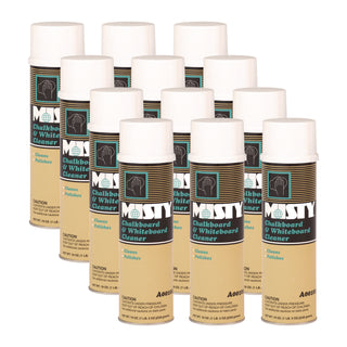 Misty® Chalkboard and Whiteboard Cleaner, 19 oz Aerosol, 12/Carton (AMR1001403)