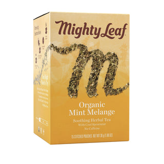 Mighty Leaf® Tea Whole Leaf Tea Pouches, Organic Mint Melange, 15/Box (PEE510142)
