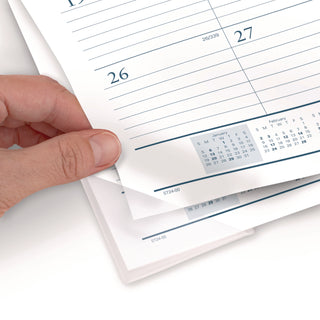 AT-A-GLANCE® Desk Pad, 21.75 x 17, White Sheets, Black Binding, Clear Corners, 12-Month (Jan to Dec): 2025 (AAGST2400)