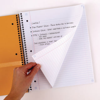 Five Star® Wirebound Notebook, 1 Subject, College Rule, Assorted Color Covers, 11 x 8.5, 100 Sheets (MEA06206)
