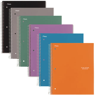 Five Star® Wirebound Notebook, 4 sq/in Quadrille Rule, 11 x 8.5, White, 100 Sheets (MEA06190)