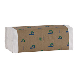 Boardwalk® Boardwalk Green C-Fold Towels, 1-Ply, 10.13 x 12.75, Natural White, 150/Pack, 16 Packs/Carton (BWK51GREEN)