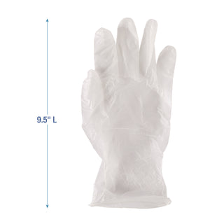 Boardwalk® General Purpose Vinyl Gloves, Powder/Latex-Free, 2.6 mil, Large, Clear, 100/Box (BWK365LBX)