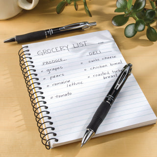 Zebra® GR8 Retractable Gel Pen, Medium 0.7mm, Black Ink, Black/Silver Barrel, Dozen (ZEB42610)
