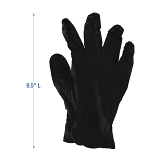 Boardwalk® Disposable General-Purpose Powder-Free Nitrile Gloves, Medium, Black, 4.4 mil, 1,000/Carton (BWK396MCTA)