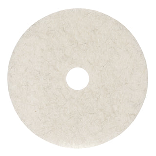 Boardwalk® Natural Burnishing Floor Pads, 24" Diameter, White, 5/Carton (PAD4024NAT)