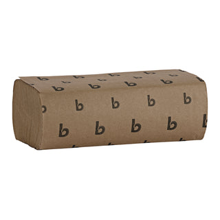Boardwalk® Multifold Paper Towels, 1-Ply, 9 x 9.45, Natural, 250/Pack, 16 Packs/Carton (6202BW)
