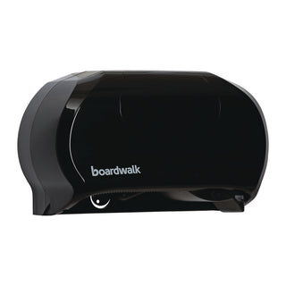 Boardwalk® Standard Twin Toilet Tissue Dispenser, 13 x 6.75 x 8.75, Black (BWK1502)