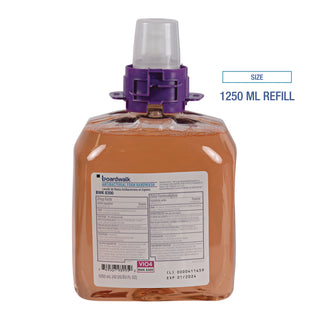 Boardwalk® Foam Antibacterial Handwash, Fruity, 1,250 mL Refill, 4/Carton (BWK8300)