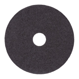 Boardwalk® Stripping Floor Pads, 14" Diameter, Black, 5/Carton (PAD4014BLA)
