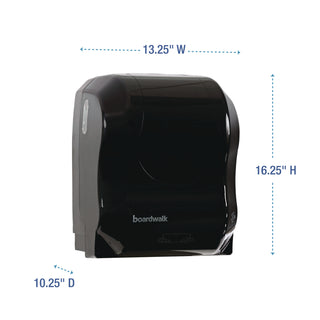 Boardwalk® Hands Free Mechanical Towel Dispenser, 13.25 x 10.25 x 16.25, Black (BWK1501)