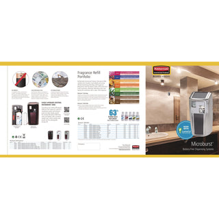 Rubbermaid® Commercial Microburst 3000 Refill, Mandarin Orange, 2 oz Aerosol Spray, 12/Carton (TEC402408)