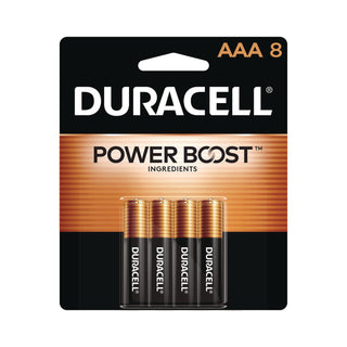 Duracell® CopperTop Alkaline AAA Batteries, 8/Pack, 40 Pack/Carton (DURMN2400B8ZCT)
