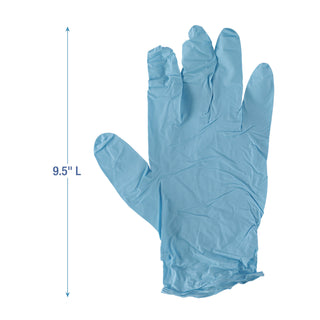 Boardwalk® Disposable Examination Nitrile Gloves, Small, Blue, 5 mil, 100/Box (BWK382SBXA)