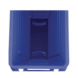 Rubbermaid® Commercial Slim Jim Recycling Container w/Venting Channels, Plastic, 23 gal, Blue (RUB354007BE)