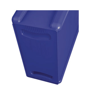 Rubbermaid® Commercial Slim Jim Recycling Container w/Venting Channels, Plastic, 23 gal, Blue (RUB354007BE)