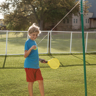 Champion Sports Tether Tennis Game Set, Two Paddles, Two Tennis Balls (CSITTGAME)