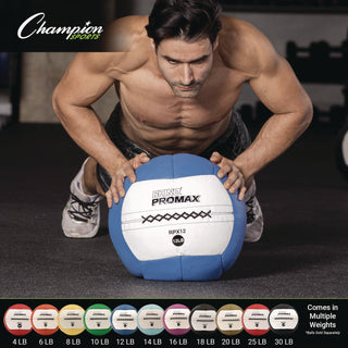 Champion Sports Rhino Promax Medicine Ball, 25 lb, Red (CSIRPX25)