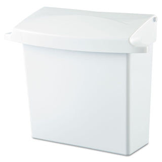 Rubbermaid® Commercial Sanitary Napkin Receptacle with Rigid Liner, Plastic, White (6140WH)