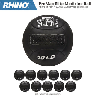 Champion Sports Rhino Promax Elite Medicine Ball, 30 lb, Black (CSIPRX30)
